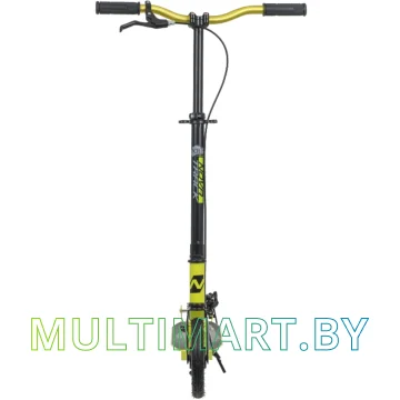 Самокат Novatrack Polis Disc 200DB.POLIS.GN20 (черный/зелены, 2020) картинка 2